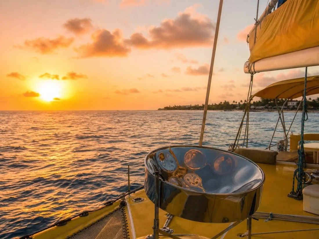 Sunset Cruise with Live Steel Pan Music and Dinner